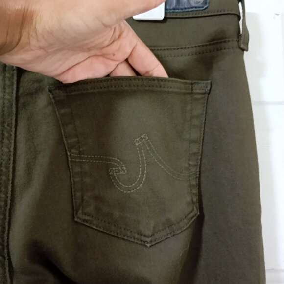 AG Adriano Goldschmied The Legging Ankle Skinny Jeans 27R olive green Womens - Picture 9 of 14